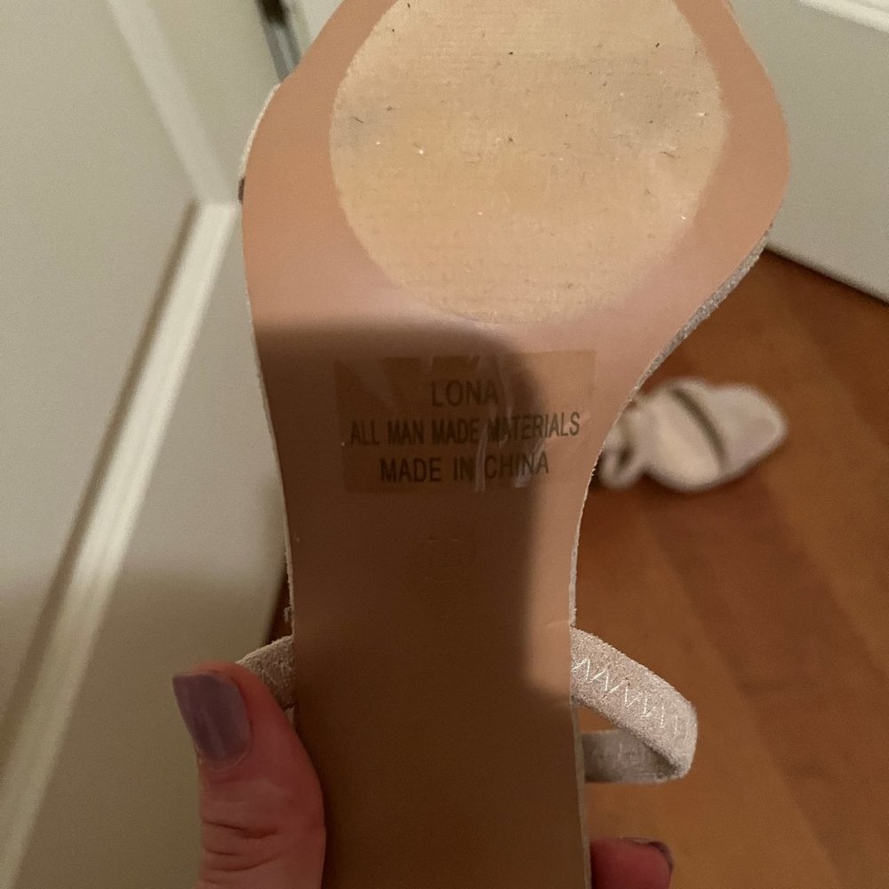 Lona Suede Light Nude High Heel - Picture 5 of 6